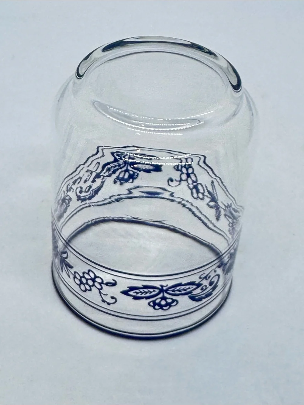 VTG 1970's Lot of 7 Libbey Corelle Old Towne Blue Onion 6oz Juice Glasses
